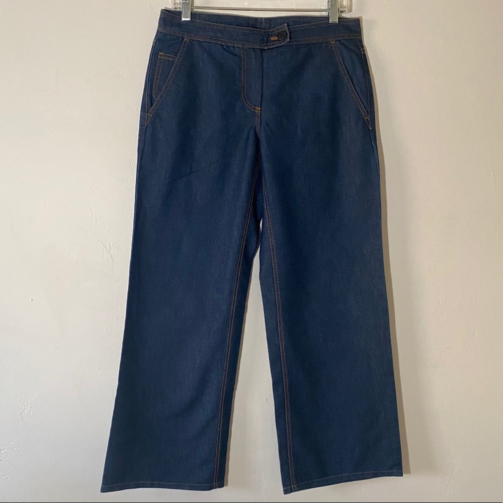 DKNY Wide Leg Blue Jeans